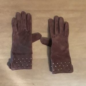 NWOT 100% GENUINE LEATHER SUEDE GLOVES